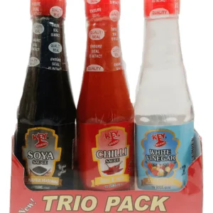 Key Brand (Vinegar, Chilli Sauce Soya Sauce)Trio Pack, 150ml x3